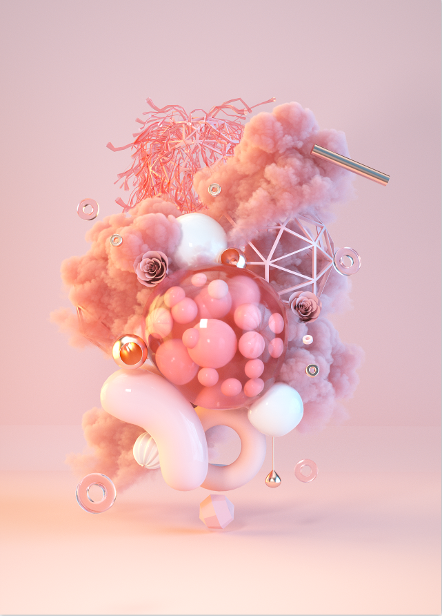 C4D 抽象艺术(图1)