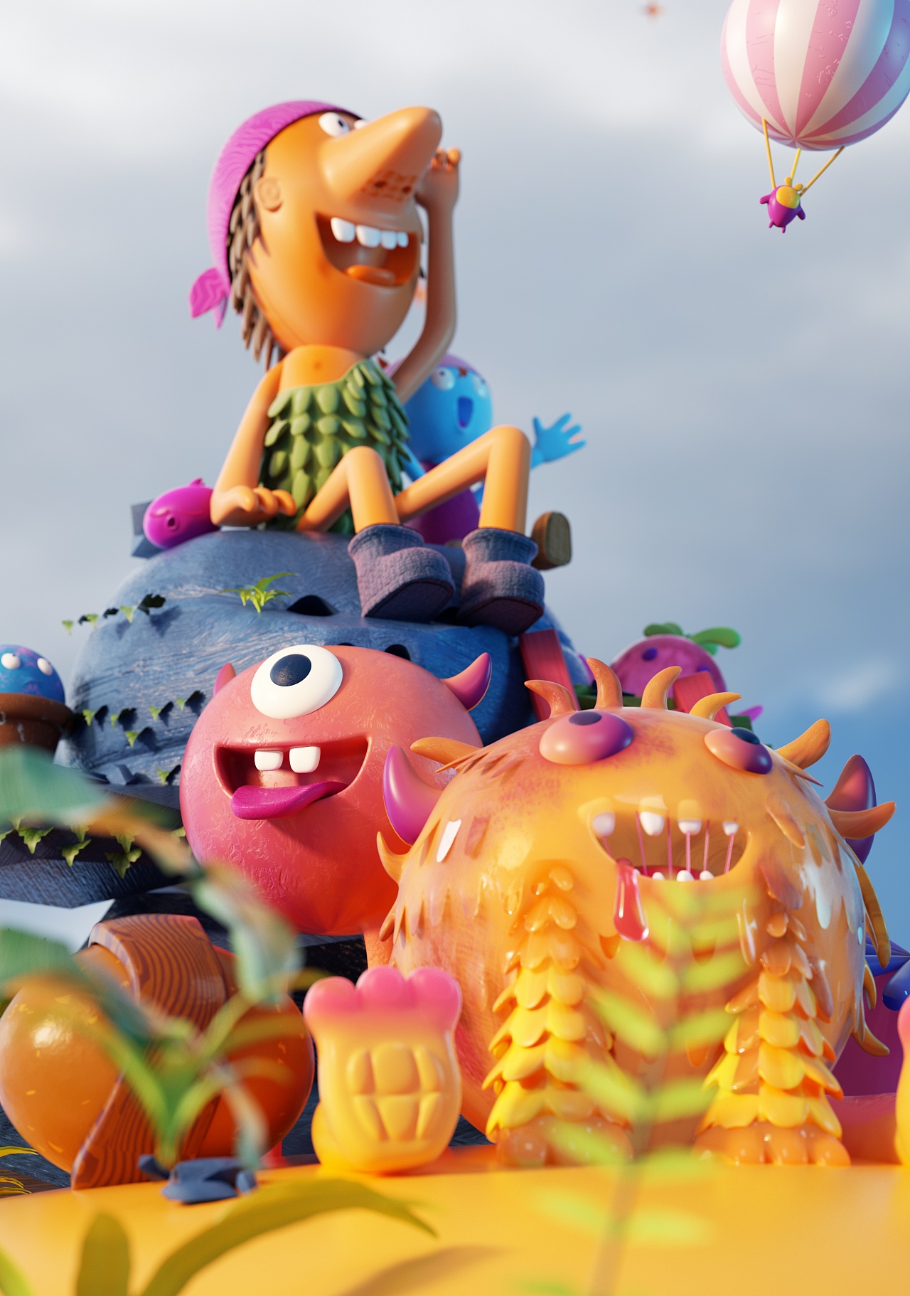 C4D 插画转三维(图1)