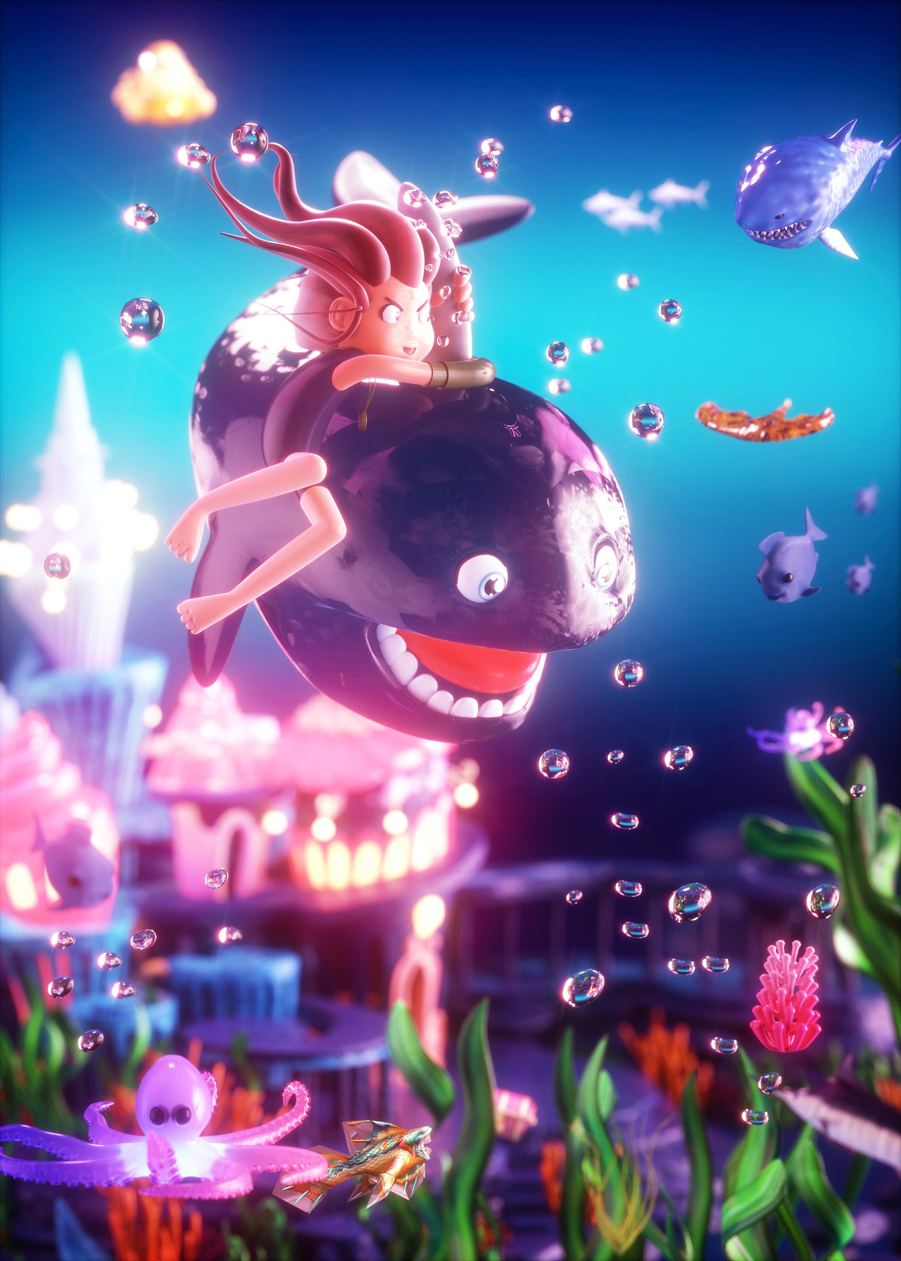 C4D 插画转三维(图2)